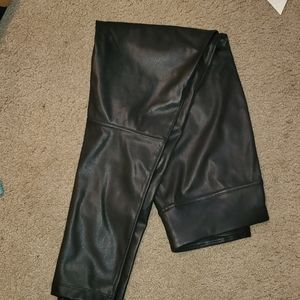 Faux leather leggings